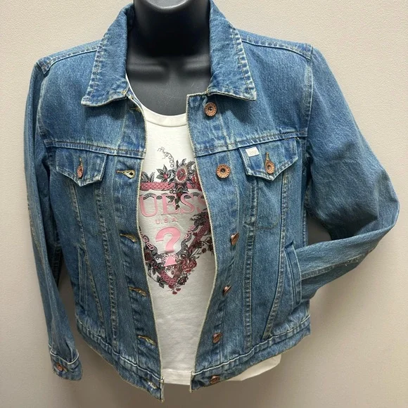Brixton NWT Broadway Denim Jacket Size Small Slightly Cropped Women’s - Picture 3 of 4